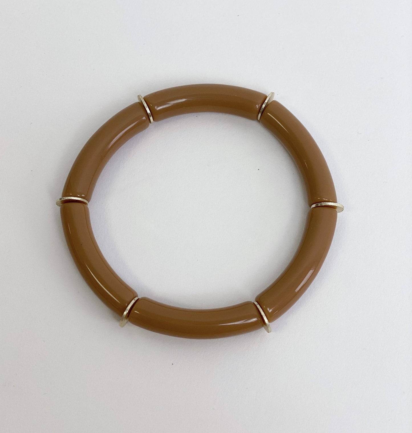 Skinny Candy Bracelets: Dark Tortoise
