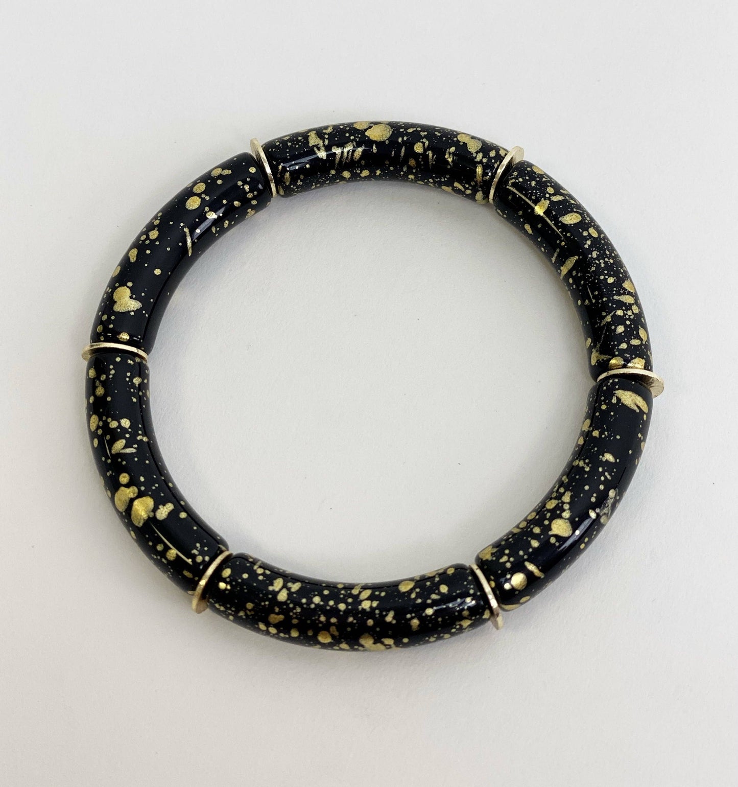 Skinny Candy Bracelets: Dark Tortoise