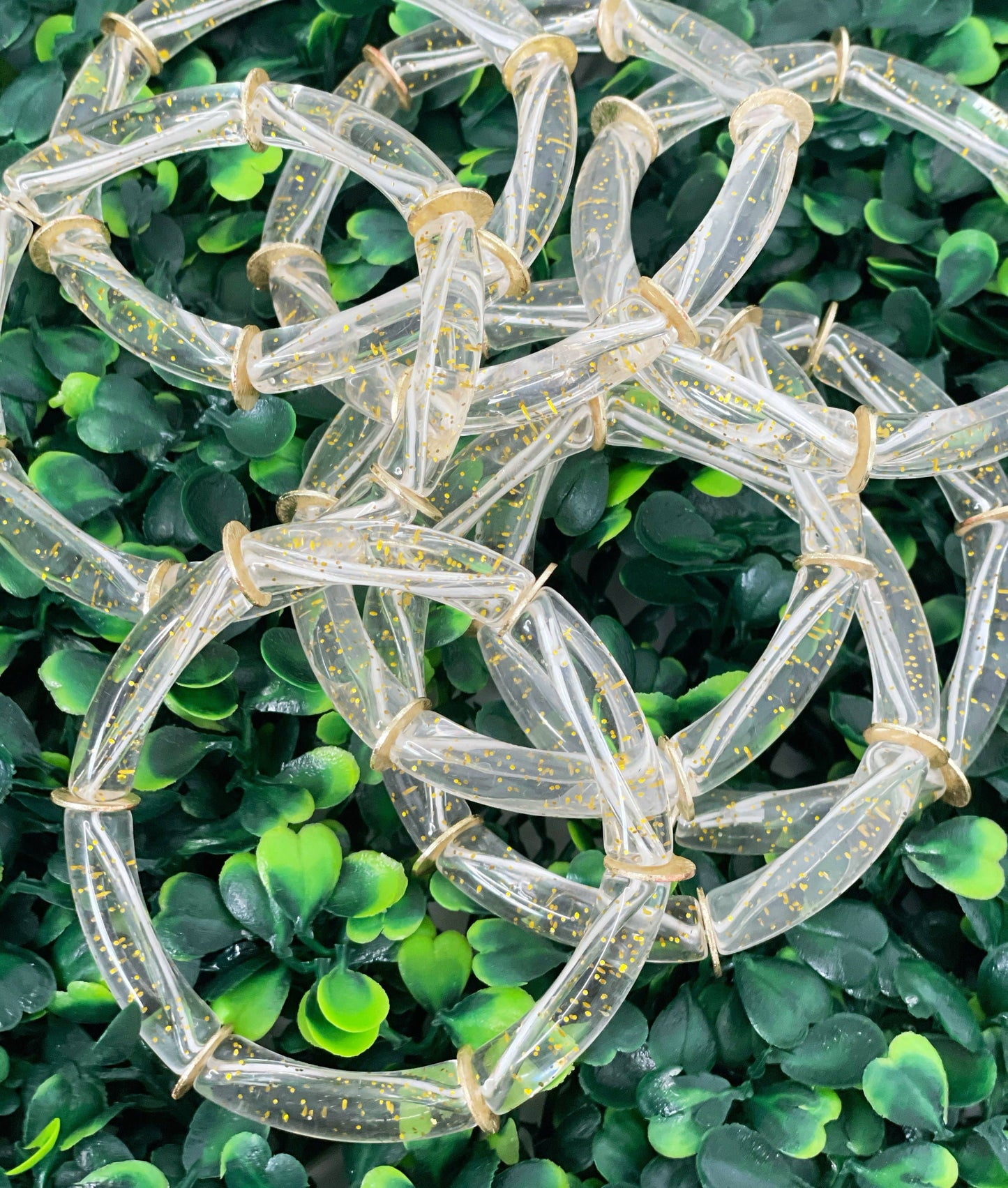 Skinny Candy Bracelets: Dark Tortoise
