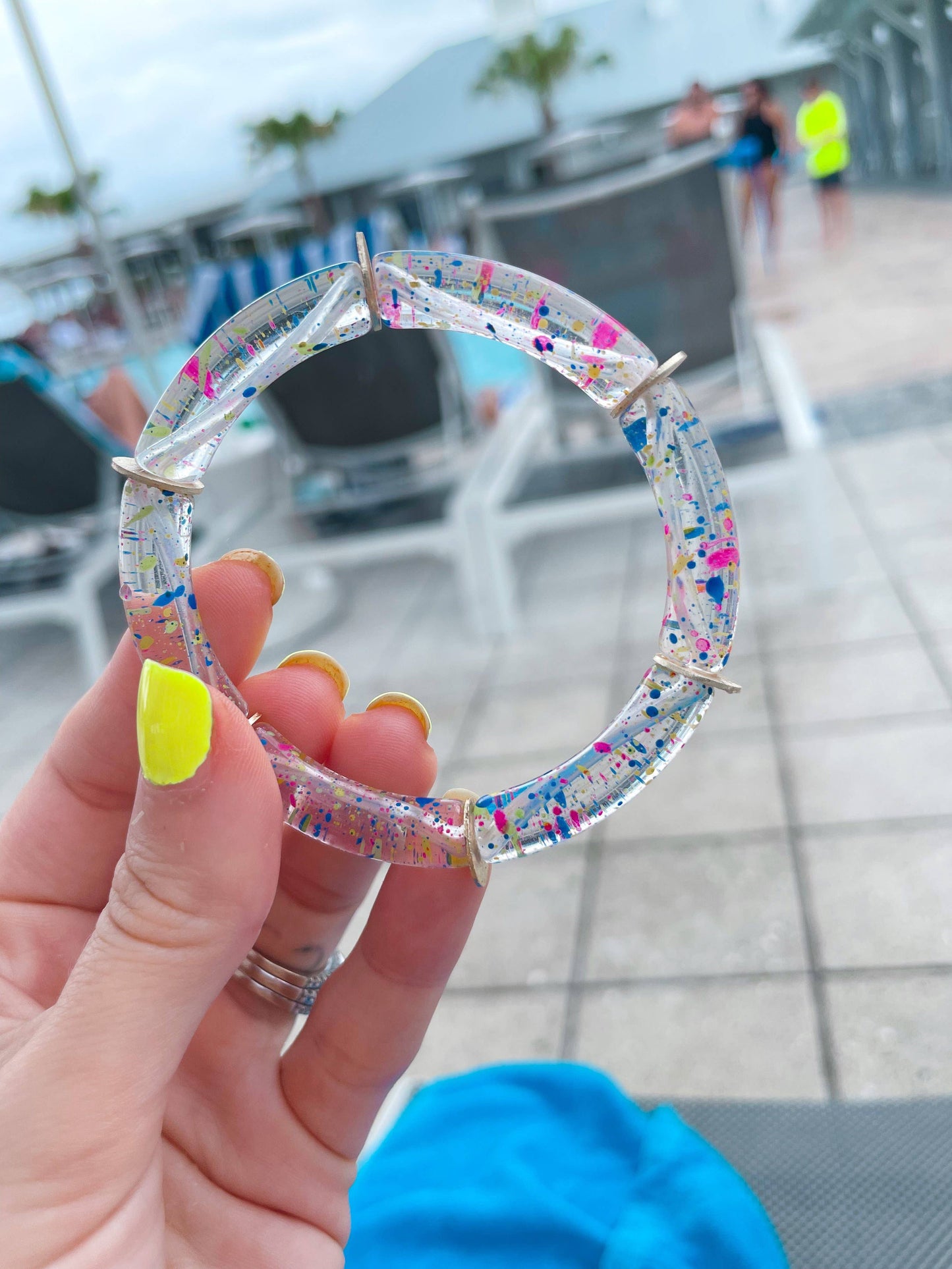 Skinny Candy Bracelets: Dark Tortoise