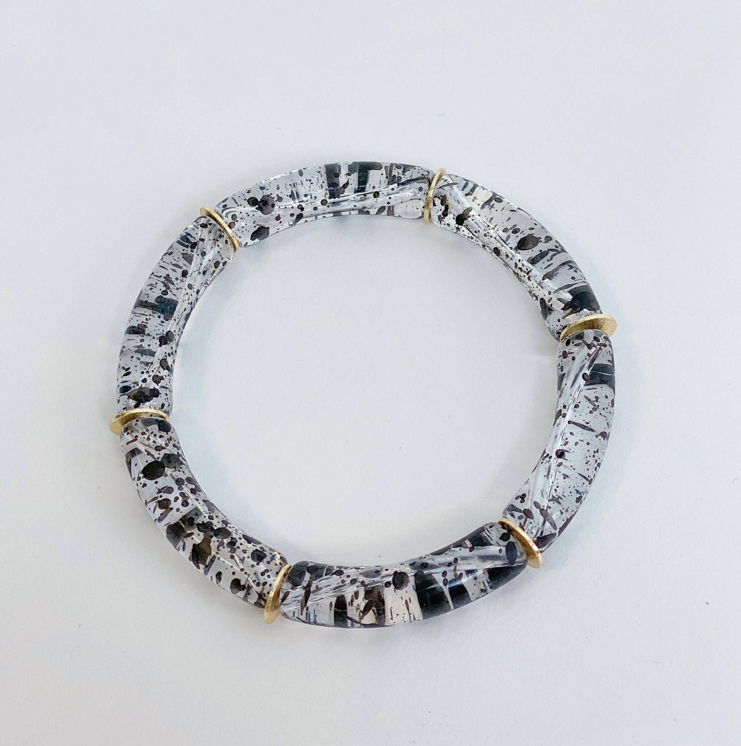 Skinny Candy Bracelets: Dark Tortoise