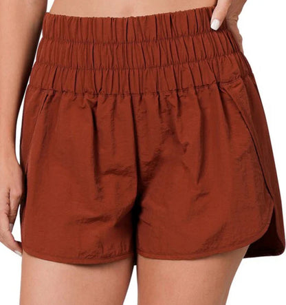 Zenana Windbreaker Shorts