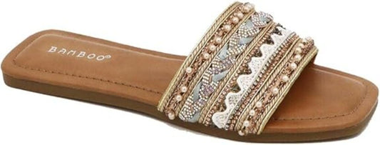GOLD MULE SANDAL