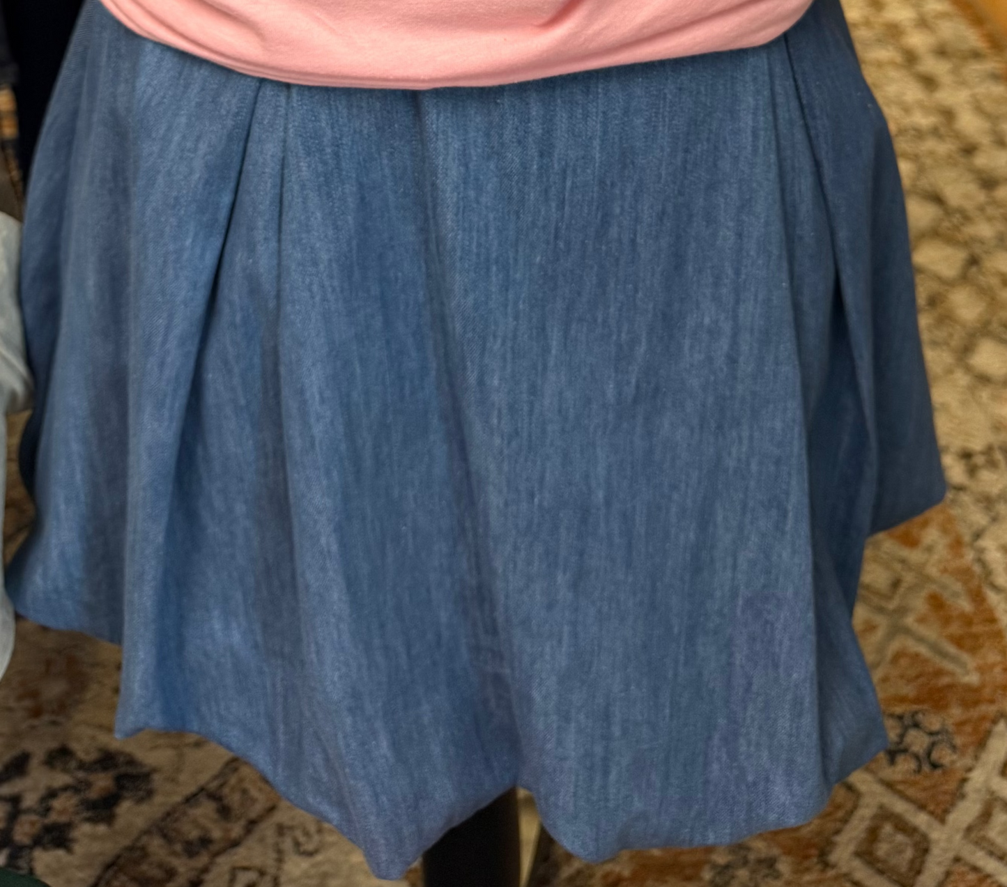 Denim Bubble Skirt