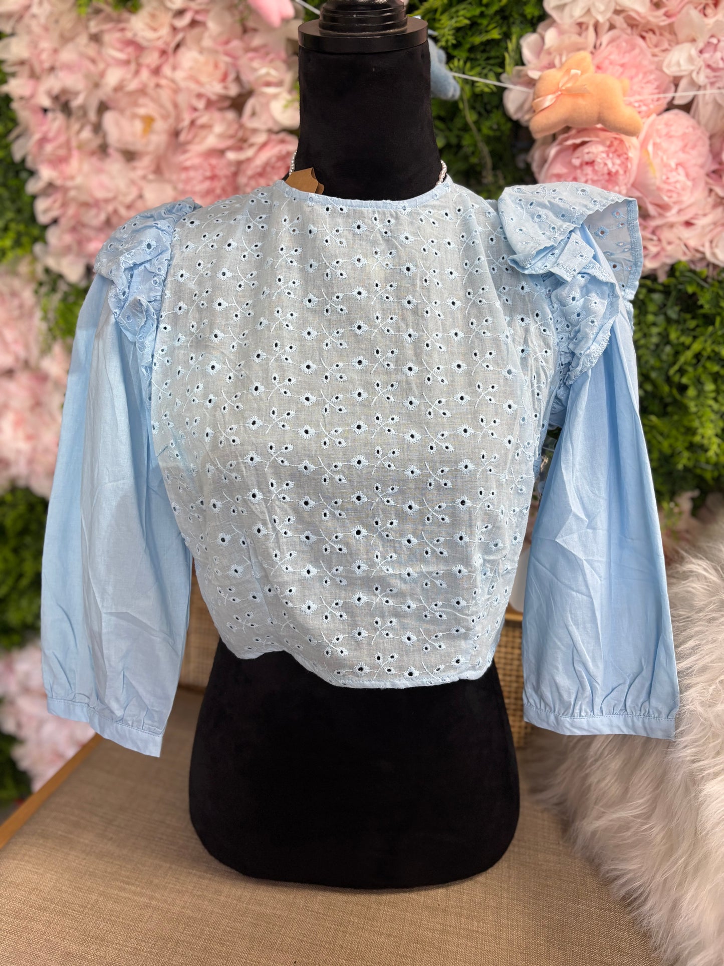 Baby Blue Open Back