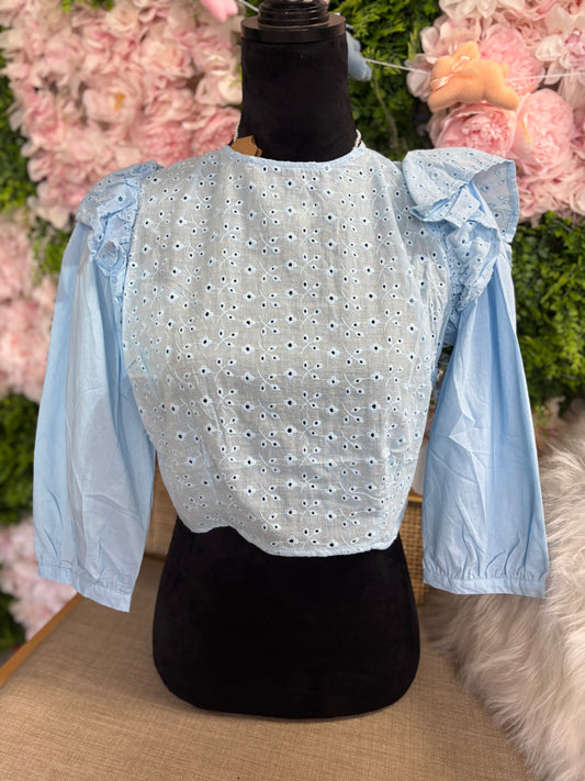 Baby Blue Open Back