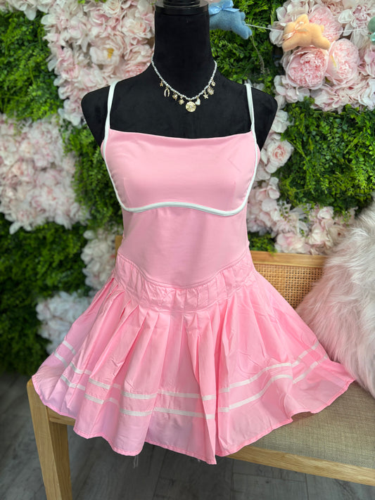 Bubble Gum Tennis Romper